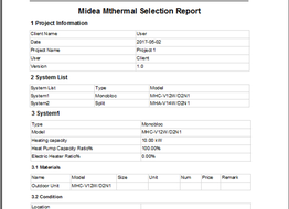 Software for the selection of heat pumps M-Therma